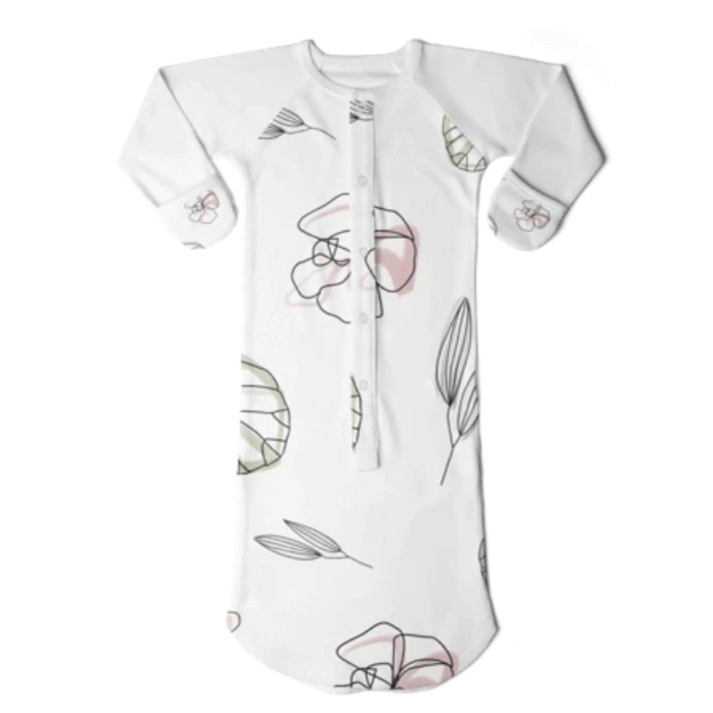 Goumi Gown - Abstract Floral - 3-6m NWT
